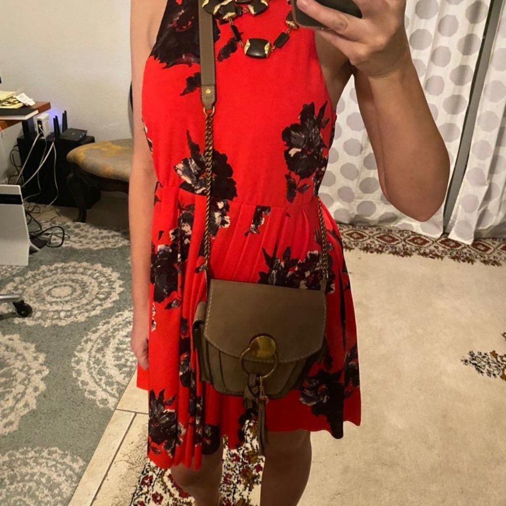 FREE PEOPLE halter summer dress, Sz 4